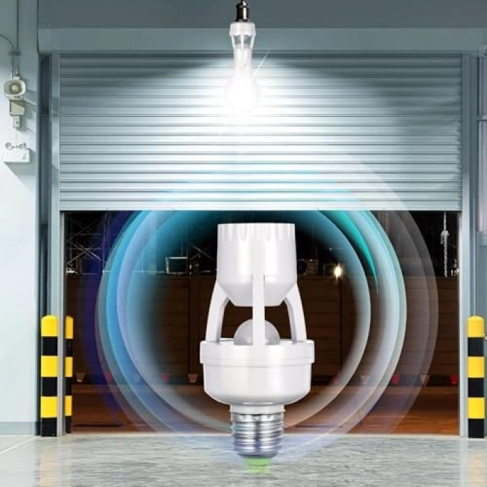 E27 360 Derece Algılama Hareket Sensörlü LED Duy Kızılötesi Hareket Sensörlü Lamba Duyu Yüksek Hasiyetli Güvenli ve Enerji Tasarruflu