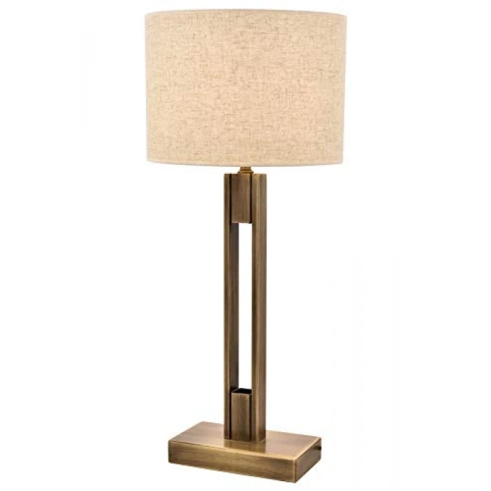 E27 Başlıklı Metal Masa Lambası, 35 cm Yükseklik