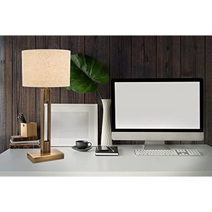 E27 Başlıklı Metal Masa Lambası, 35 cm Yükseklik