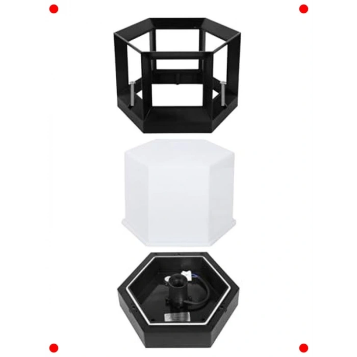 E27 Duy Su Geçirmez Set Üstü Bahçe Lambası