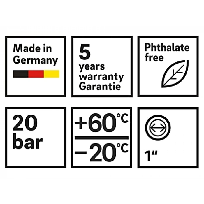 Eco Bahçe Hortumu, 25 M, Düşük Kullanım İçin