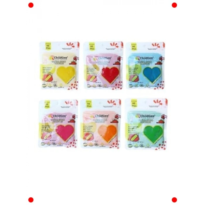 Ecopack Geri Dönüştürülebilir 6lı Oyun Hamuru Seti