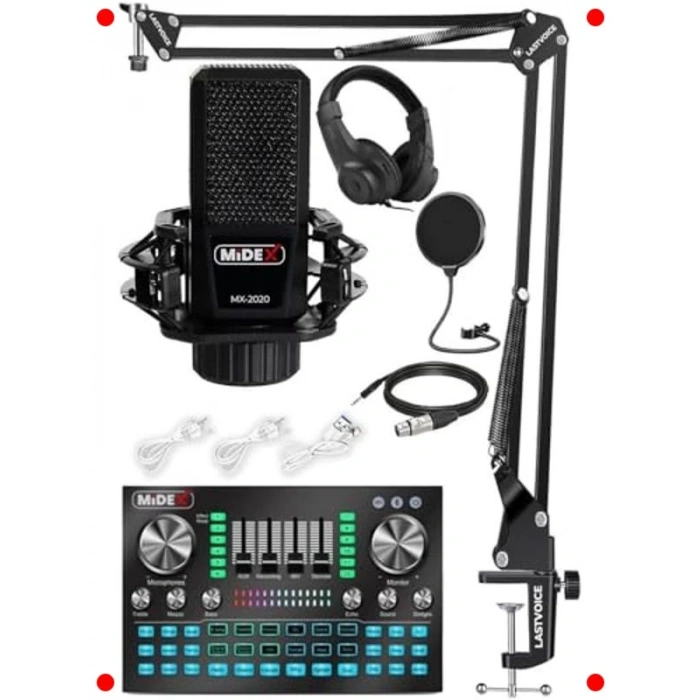 Efektli Canlı Yayın ve Kayıt Seti (PC/Telefon)