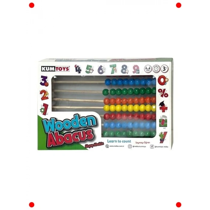 Eğitici Ahşap Hesap Abaküsü