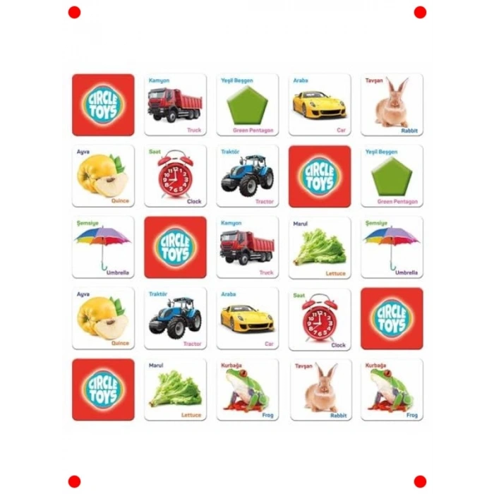 Eğitici Eşleştirme Kartları Oyunu (Match Up)