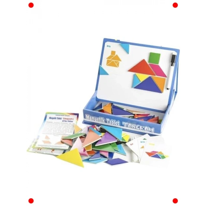 Eğitici Manyetik Tangram Seti 96 Parça