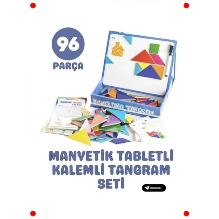 Eğitici Manyetik Tangram Seti 96 Parça