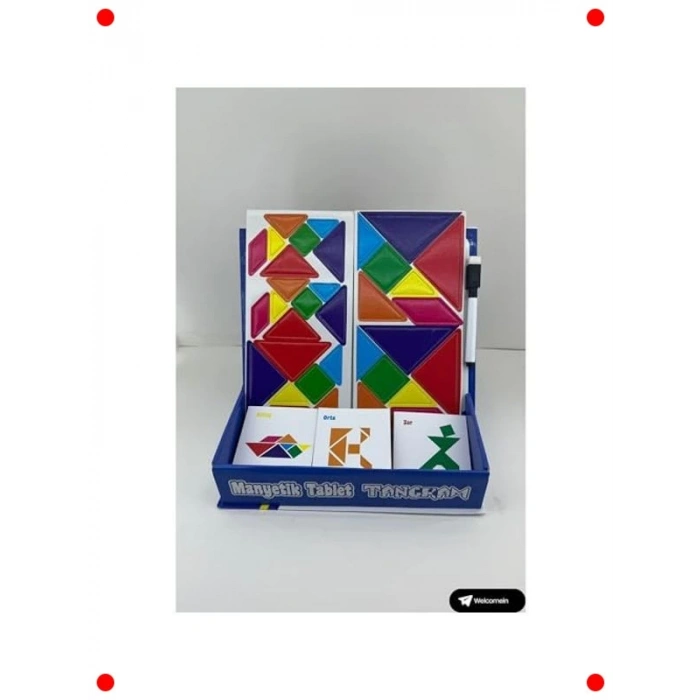 Eğitici Manyetik Tangram Seti 96 Parça