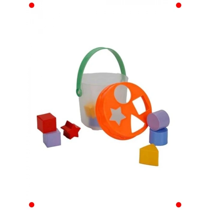 Eğitici Şekil Eşleştirme Kovası Oyuncak Seti