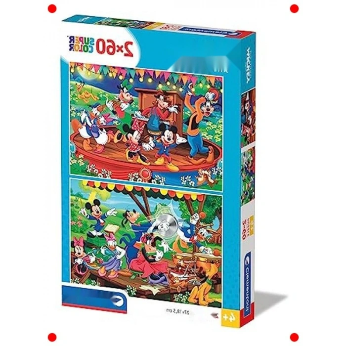 Eğlenceli Çizgi Karakter Yapbozu 2x60 Parça