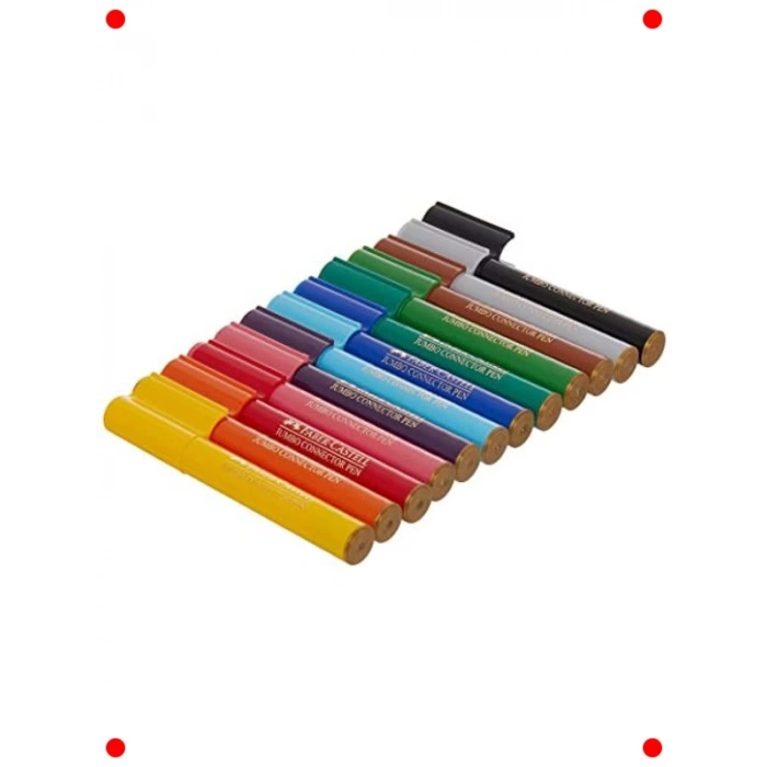 Eğlenceli Jumbo Keçeli Kalem Seti - 12 Canlı Renk