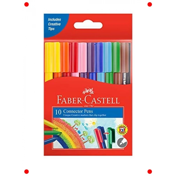 Eğlenceli Keçeli Kalem Seti 10 Renk Çocuklar İçin