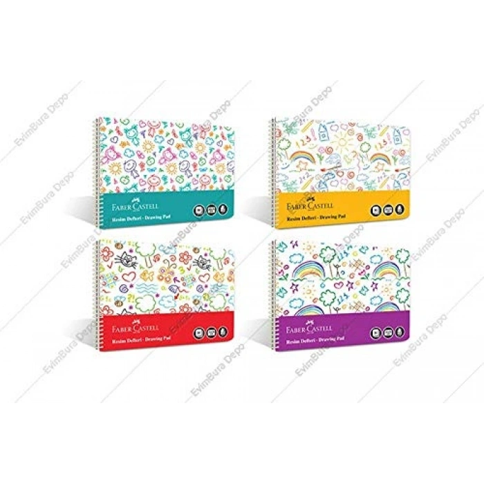 Eğlenceli Resim Defteri, 35x50 cm ve PP Kapak ile