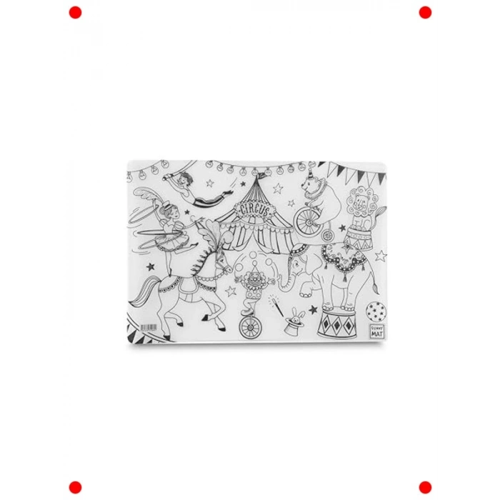 Eğlenceli Sirk Temalı Oyun Matı - Yeni Nesil Çocuk Halısı