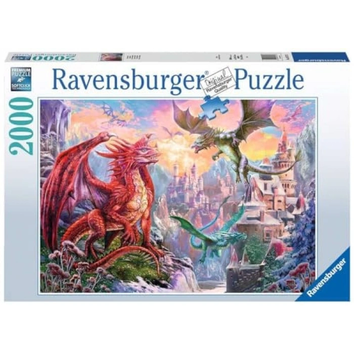 Ejderhalar Temalı 2000 Parça Yetişkin Puzzle