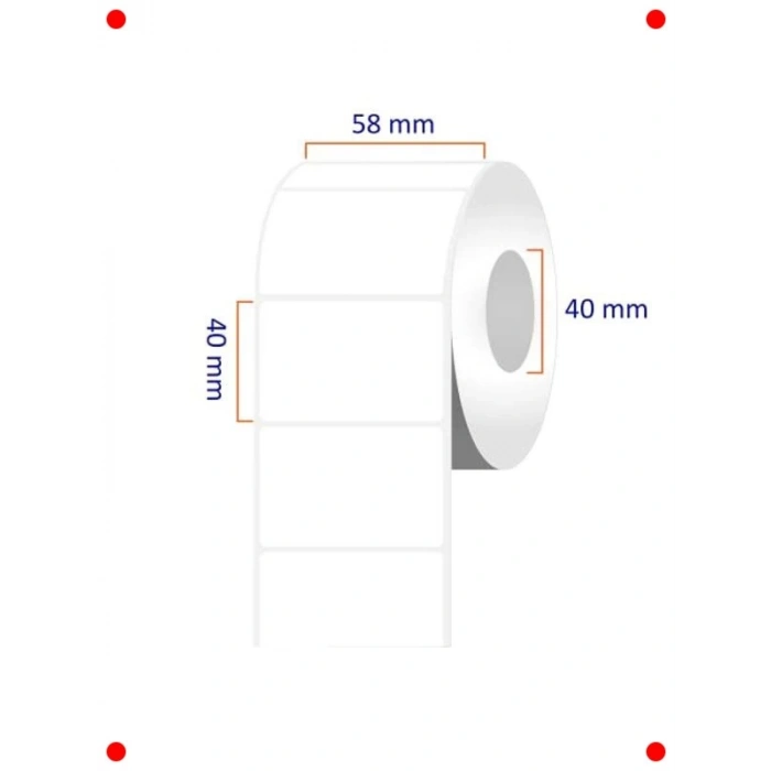 Eko Termal Terazi Etiketi 58x40mm (500 Adet)