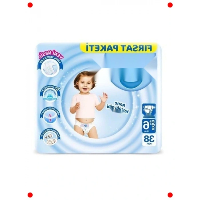 Ekstra Büyük Boy 6 Nu Bebek Bezi - 38 Adet