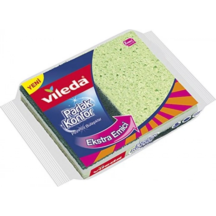 Ekstra Eci 2li Paket Düz Sünger, Vileda Konfor ile Temizlik
