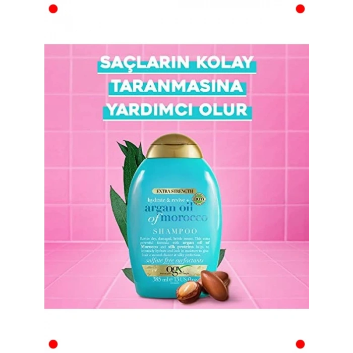 Ekstra Güçlü Fas Argan Yağı Şampuanı 385 ml
