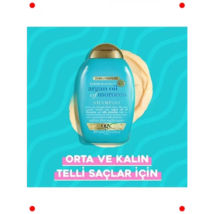 Ekstra Güçlü Fas Argan Yağı Şampuanı 385 ml