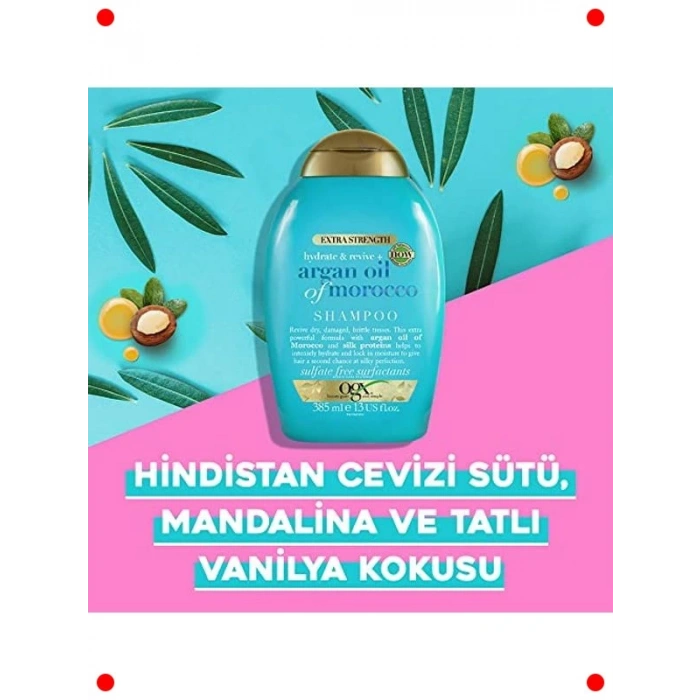 Ekstra Güçlü Fas Argan Yağı Şampuanı 385 ml