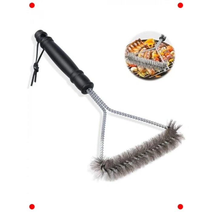 Ekstra Uzun Paslanmaz Çelik Izgara Temizleme Fırçası