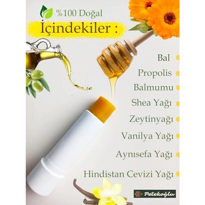 El Yapımı Nemlendirici Dudak Kremleri Seti (3 Adet)