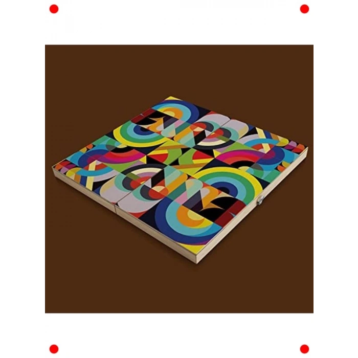 El Yapımı Retro Tasarım Tavla Oyunu