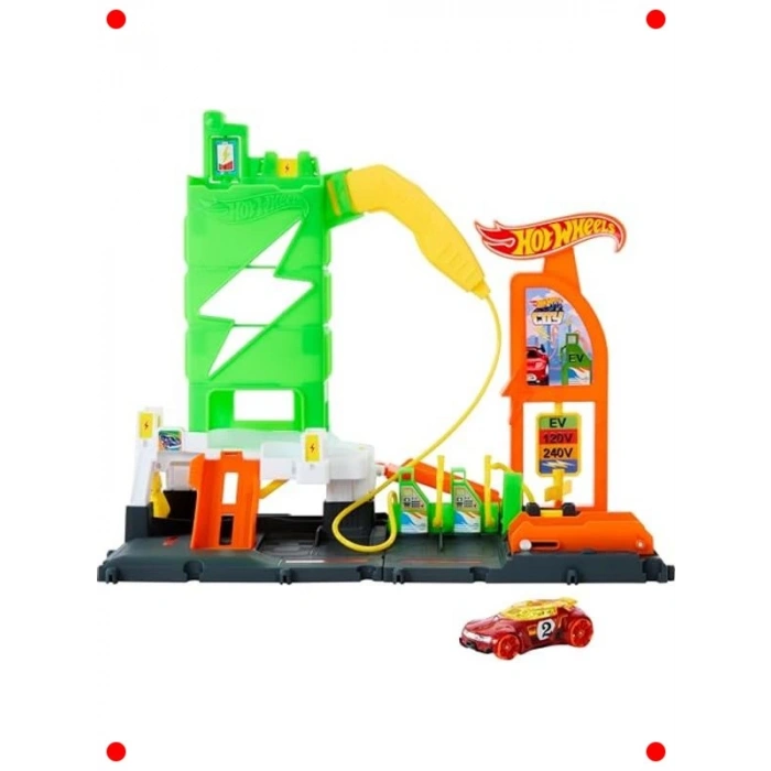 Elektrikli Araç Şarj İstasyonu Oyun Seti ve Araç