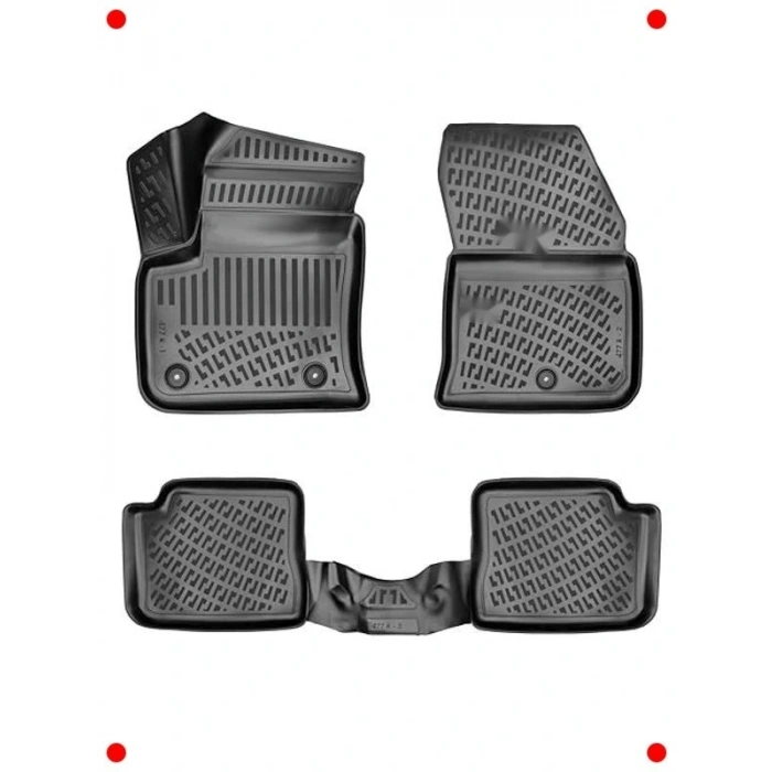 Elektrikli Araçlar İçin 3D Havuzlu Paspas Seti