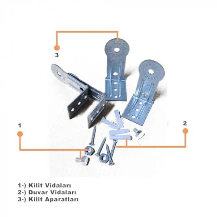 Elektrikli Isıtıcı Askı Aparatı, Duvara Monte