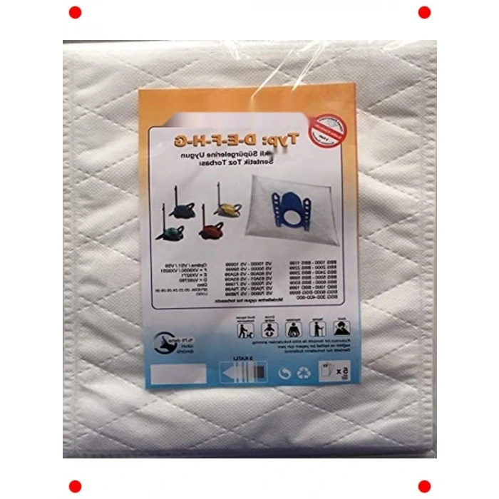 Elektrikli Süpürge Sentetik Toz Torbası (5 Adet)