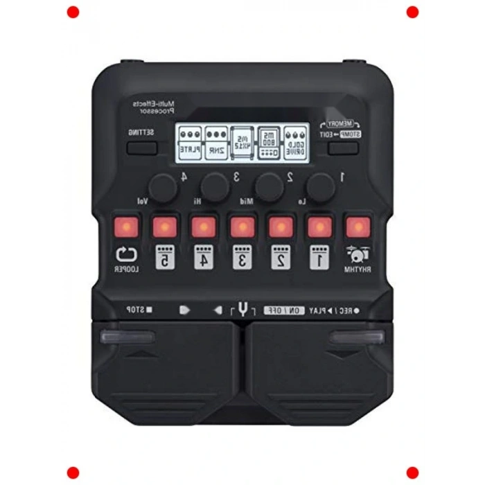 Elektro Gitar Çoklu Efekt Pedalı - Amfi Simülörlü