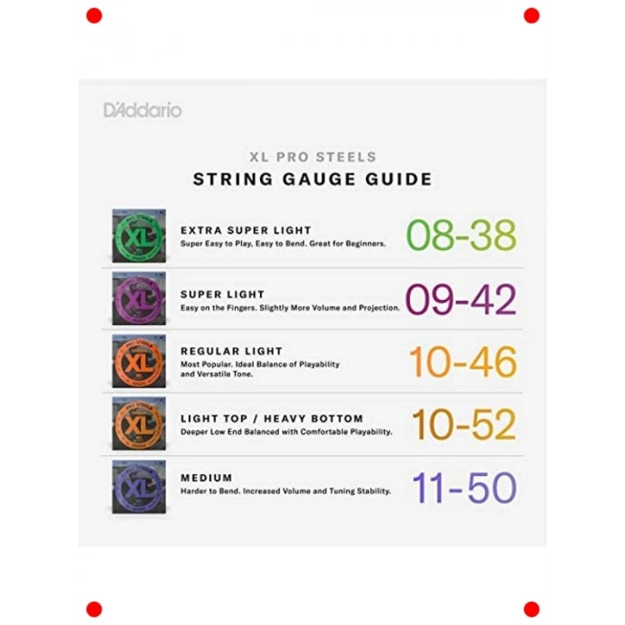 Elektro Gitar Tel Seti - 10-46 Long Scale