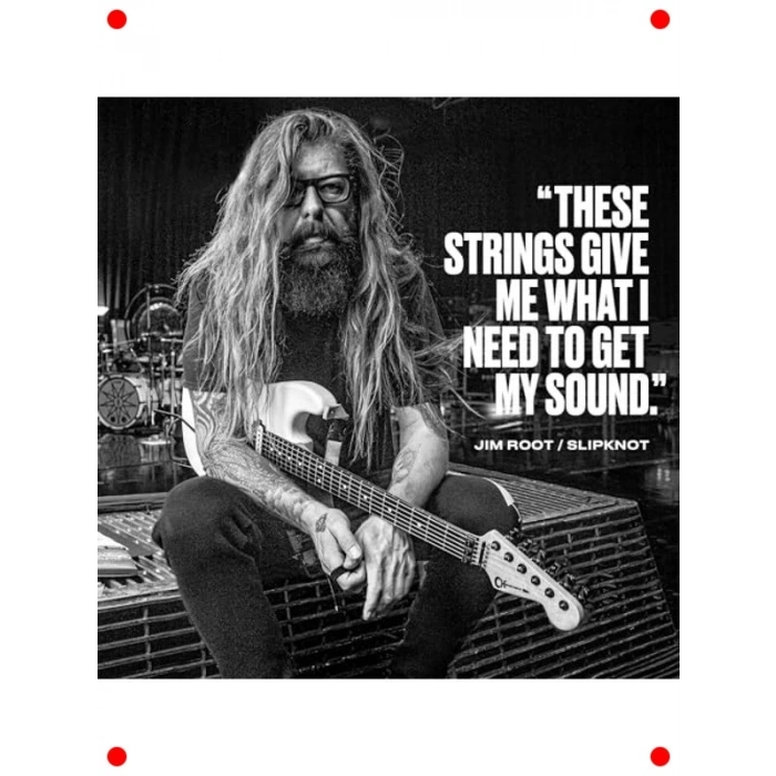 Elektro Gitar Teli Seti - Kalın Tel, Drop A Ayar İçin