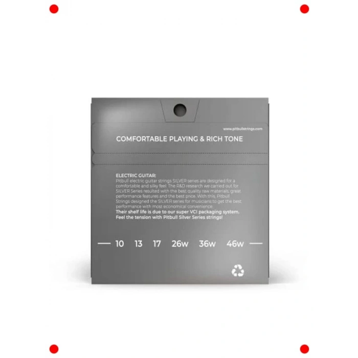 Elektro Gitar Teli Seti - Silver Seri (10-46)