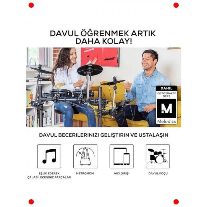 Elektronik Davul Seti - Başlangıç Mesh Pedler