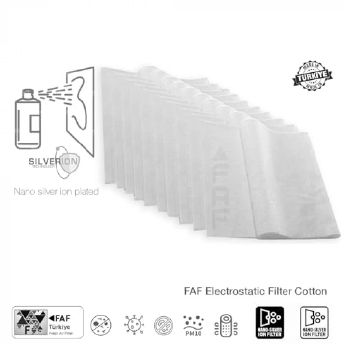 Elektrostatik Toz Tutucu Koruyucu Pre-filter, 10 Adet