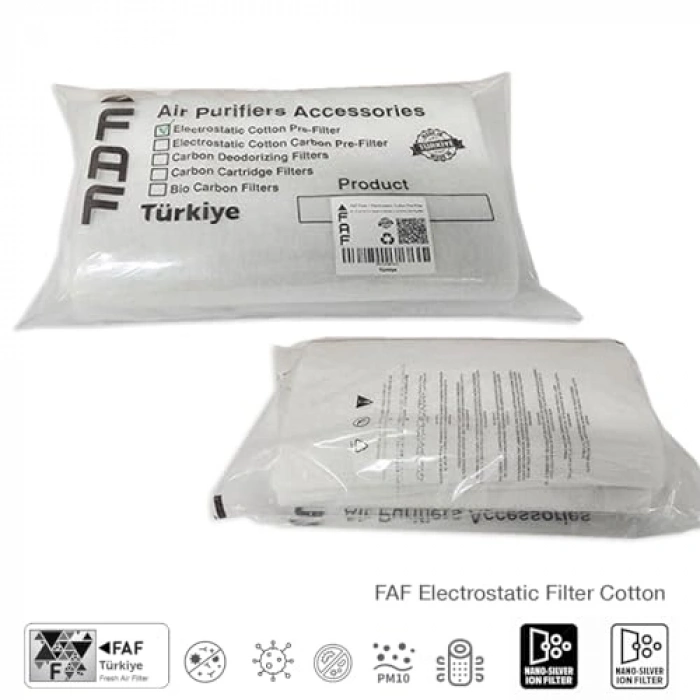 Elektrostatik Toz Tutucu Koruyucu Pre-filter, 10 Adet