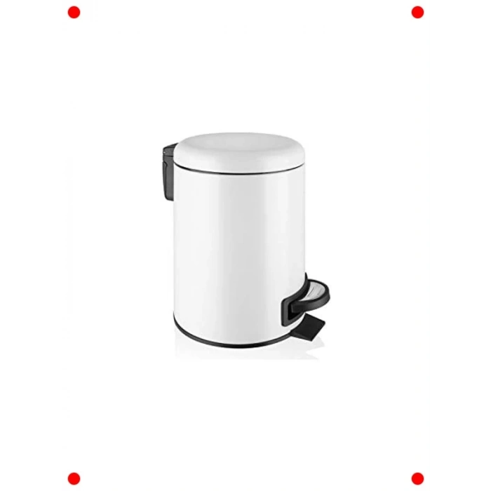 Elit Beyaz 3 Litre Çöp Kovası Seti