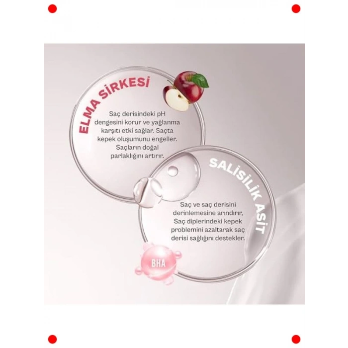 Elma Sirkeli & Salisilik Asit Kepek Şampuanı 350ml