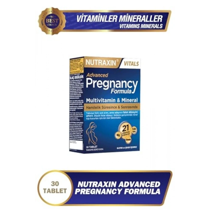 Emzirme Dönemi İçin Multivitamin Takviyesi 30 Tablet