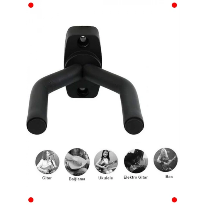 Enstrüman Duvar Askısı (Montaj Setli)