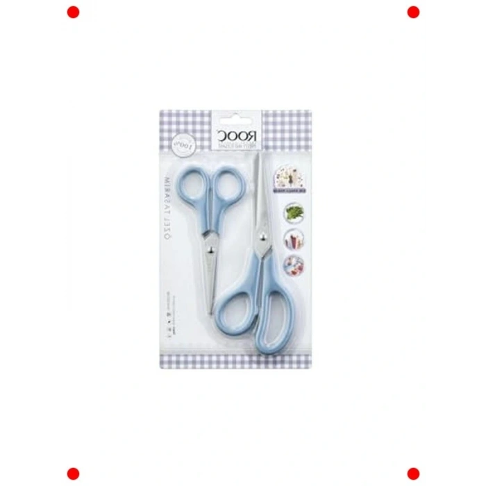 Ergonok Saplı Gıda Mutfak Makası (2li)