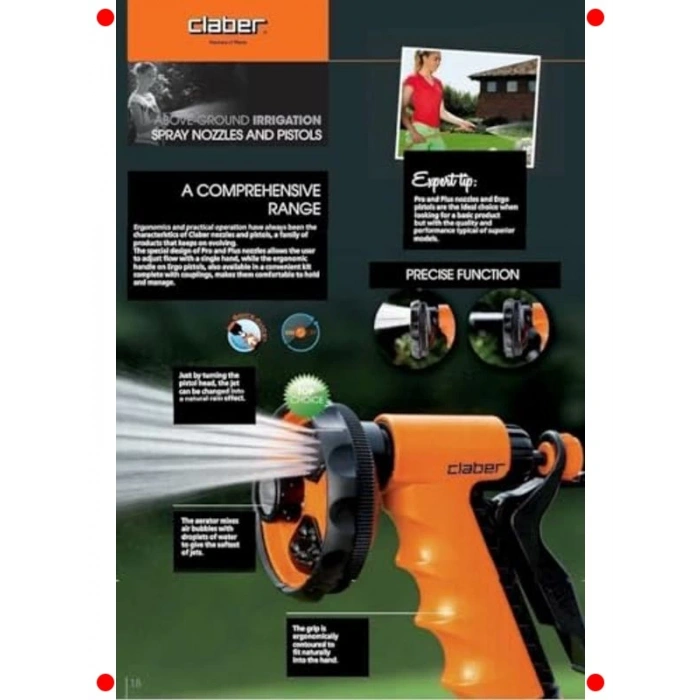 Ergonomik Bahçe Sprey Sulama Tabancası