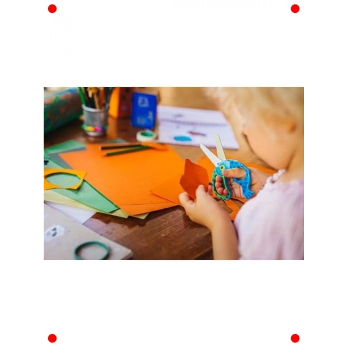 Ergonomik Çocuk Makası - Balık Motifli 13 cm