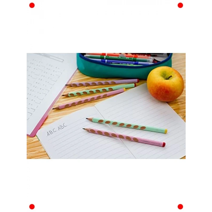 Ergonomik Kurşun Kalem, Sağ El, Pastel Lila