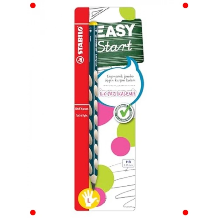 Ergonomik Kurşun Kalem Sol El Kullanımına Uygun