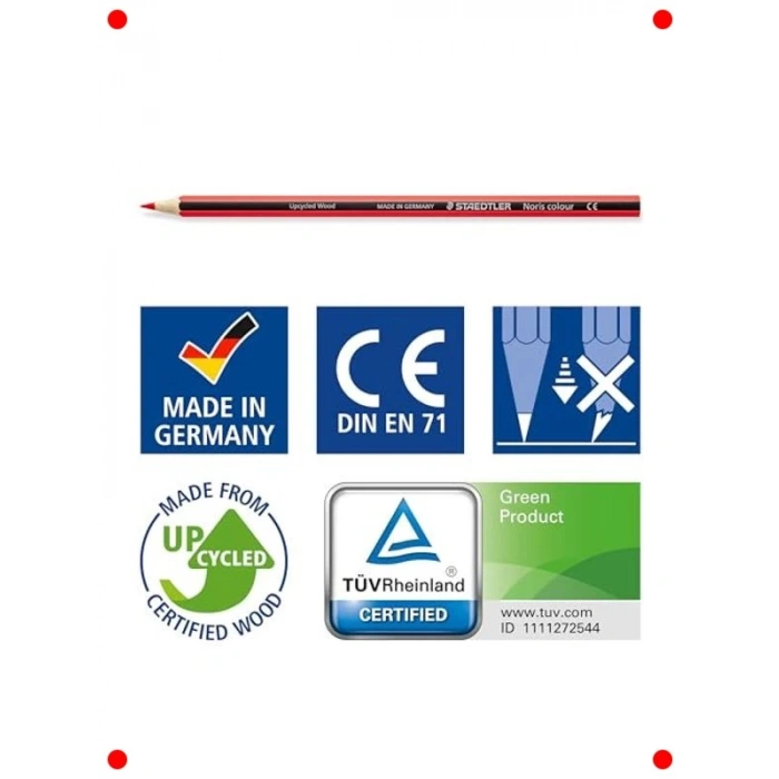 Ergonomik Kuru Boya Kalemi Seti, 12 Renk