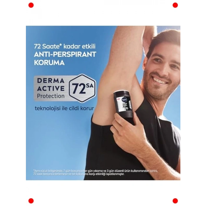 Erkek Görünmez Stick Deodorant 72 Saat Etkili 50ml